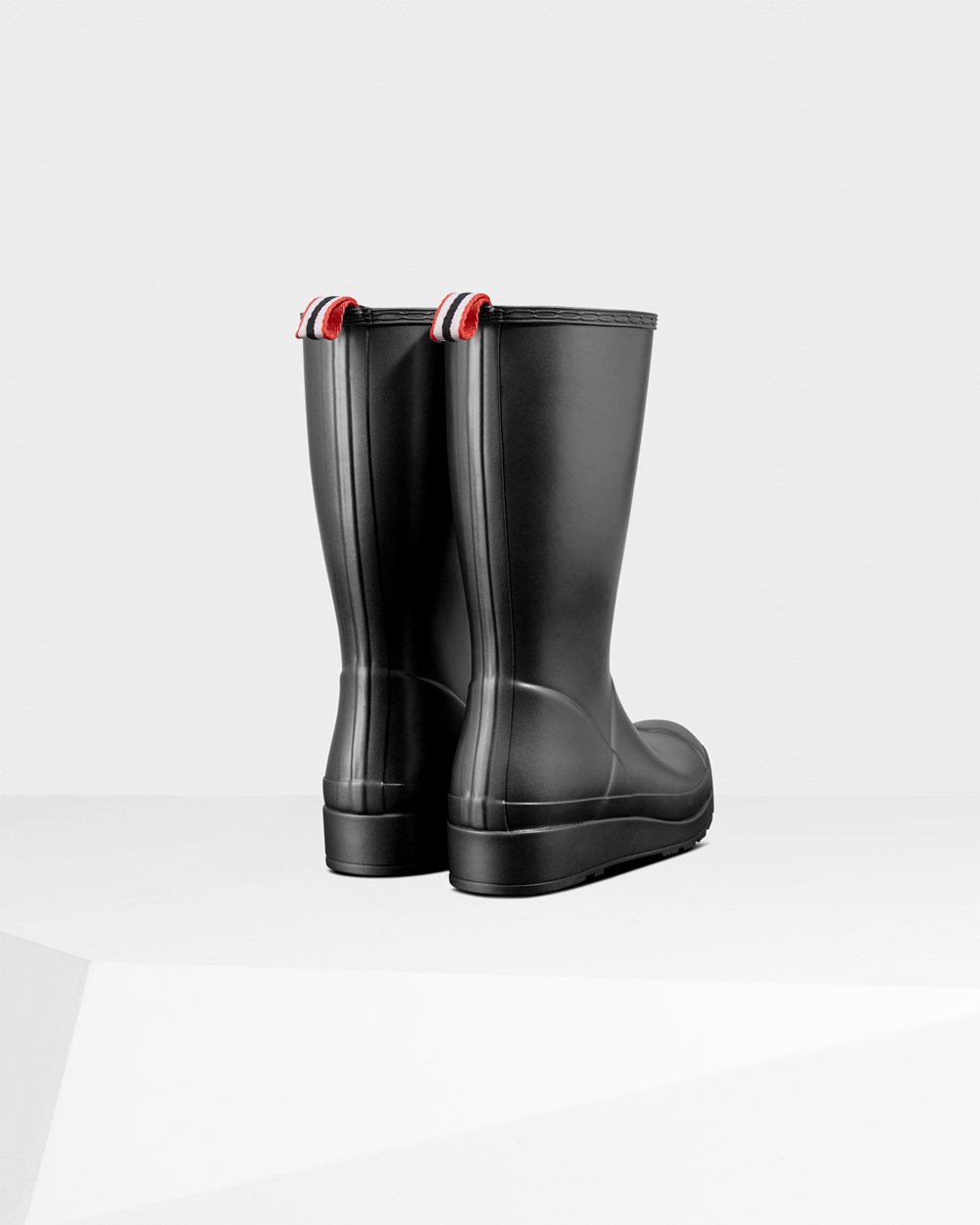 Play Botas Original Tall Pearlized Rain Hunter Mujer - Negros - 941082FYP